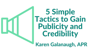 publicity and crediblity